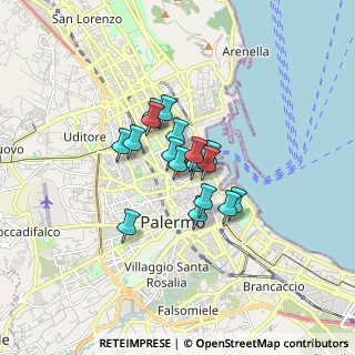 Mappa Via Abela Gaetano, 90141 Palermo PA, Italia (1.13471)