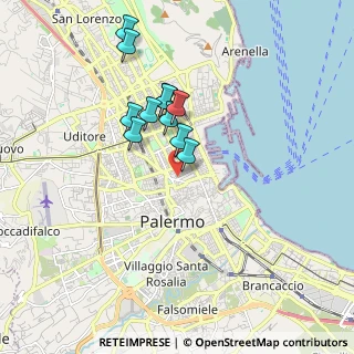 Mappa Via Abela Gaetano, 90141 Palermo PA, Italia (1.67545)