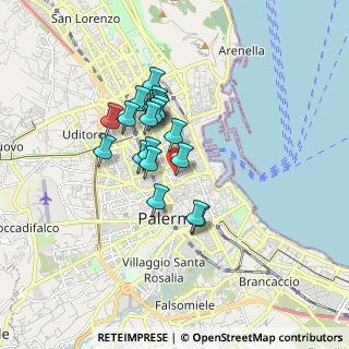 Mappa Via Abela Gaetano, 90141 Palermo PA, Italia (1.424)