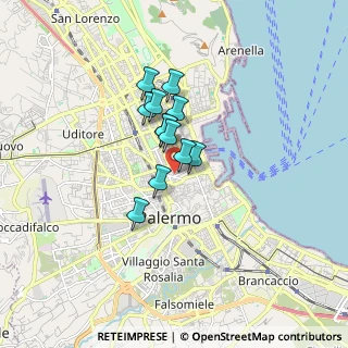 Mappa Via Abela Gaetano, 90141 Palermo PA, Italia (1.17583)
