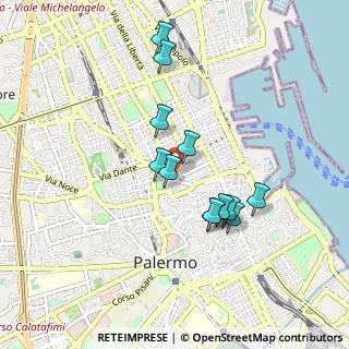 Mappa Via Abela Gaetano, 90141 Palermo PA, Italia (0.86917)