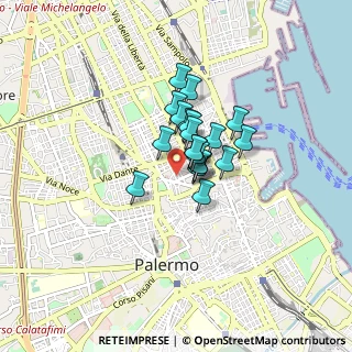 Mappa Via Abela Gaetano, 90141 Palermo PA, Italia (0.522)