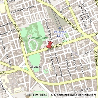 Mappa Via Alessio Narbone,  10, 90138 Palermo, Palermo (Sicilia)