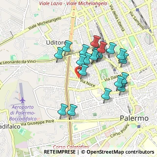 Mappa Piazza Noce, 90135 Palermo PA, Italia (0.91)