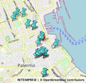 Mappa Piazza Colonna, 90133 Palermo PA, Italia (0.9935)