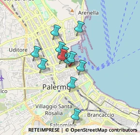 Mappa Piazza Colonna, 90133 Palermo PA, Italia (1.38083)