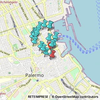Mappa Via Cavour, 90133 Palermo PA, Italia (0.6915)