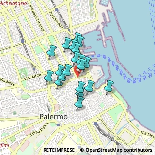 Mappa Via Cavour, 90133 Palermo PA, Italia (0.6685)