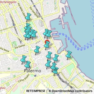 Mappa Via Cavour, 90133 Palermo PA, Italia (1.059)