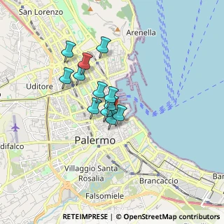 Mappa Via Cavour, 90133 Palermo PA, Italia (1.31167)