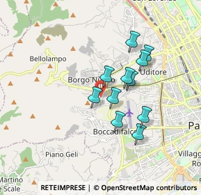 Mappa Piazza Sant Isidoro, 90136 Palermo PA, Italia (1.54)