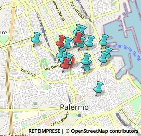 Mappa Via Houel, 90138 Palermo PA, Italia (0.689)