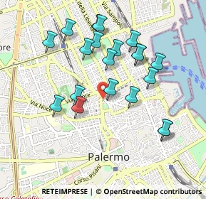 Mappa Via Houel, 90138 Palermo PA, Italia (1.019)