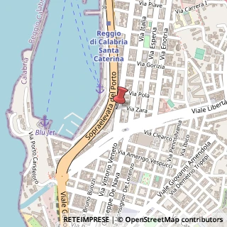 Mappa Via Santa Caterina d'Alessandria, 171, 89121 Reggio di Calabria, Reggio di Calabria (Calabria)