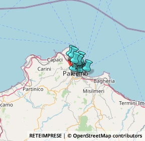 Mappa Via Enrico Dandolo, 90145 Palermo PA, Italia (17.51)
