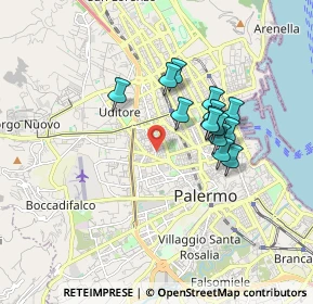 Mappa Via Enrico Dandolo, 90145 Palermo PA, Italia (1.60214)