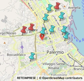 Mappa Via Enrico Dandolo, 90145 Palermo PA, Italia (2.08)