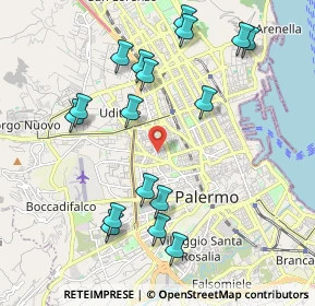 Mappa Via Enrico Dandolo, 90145 Palermo PA, Italia (2.42824)