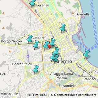 Mappa Via Enrico Dandolo, 90145 Palermo PA, Italia (1.90091)