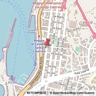 Mappa Via Santa Caterina d'Alessandria, 54, 89122 Reggio di Calabria, Reggio di Calabria (Calabria)