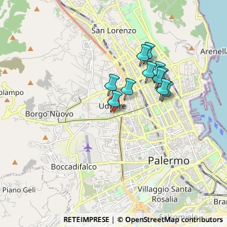 Mappa Via Andrea Giardina, 90145 Palermo PA, Italia (1.68636)