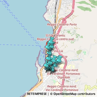 Mappa Via S. Caterina, 89122 Reggio di Calabria RC, Italia (0.8495)