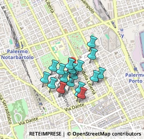 Mappa Via Caltanissetta, 90141 Palermo PA, Italia (0.338)