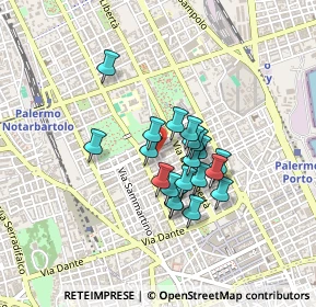 Mappa Via Caltanissetta, 90141 Palermo PA, Italia (0.343)