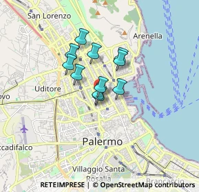 Mappa Via Caltanissetta, 90141 Palermo PA, Italia (1.17455)