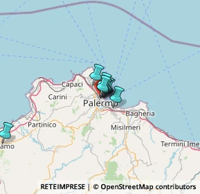 Mappa Via Caltanissetta, 90141 Palermo PA, Italia (17.65091)