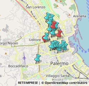 Mappa Via Giovanni Campolo, 90100 Palermo PA, Italia (1.36706)