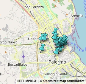 Mappa Via Giovanni Campolo, 90100 Palermo PA, Italia (1.512)