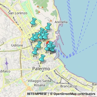 Mappa Via Rosario Gerbasi, 90139 Palermo PA, Italia (1.23267)