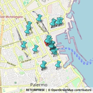 Mappa Via Empedocle, 90139 Palermo PA, Italia (0.809)