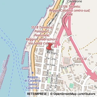 Mappa Via Bligny, 14, 89122 Reggio di Calabria, Reggio di Calabria (Calabria)