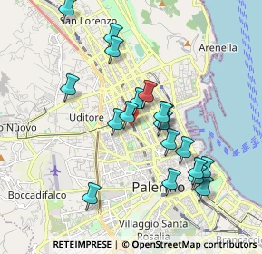 Mappa Via Claudio Monteverdi, 90145 Palermo PA, Italia (1.97789)