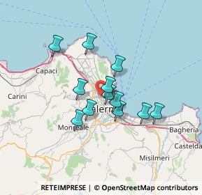 Mappa 90100 Palermo PA, Italia (5.69833)