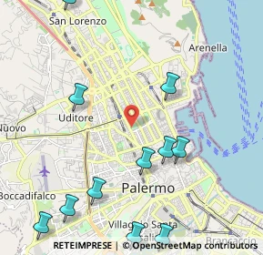 Mappa 90100 Palermo PA, Italia (3.14667)