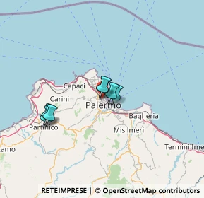 Mappa 90100 Palermo PA, Italia (42.10917)