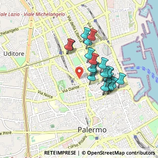 Mappa Via Giacomo Cusmano, 90145 Palermo PA, Italia (0.7895)