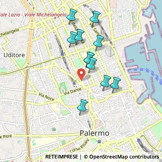 Mappa Via Giacomo Cusmano, 90145 Palermo PA, Italia (0.93818)