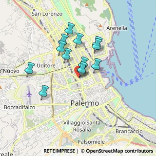 Mappa Via Giacomo Cusmano, 90145 Palermo PA, Italia (1.58308)