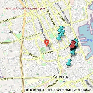 Mappa Via Cavalcanti Guido, 90145 Palermo PA, Italia (1.224)