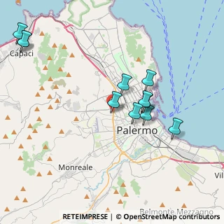 Mappa Via Gorgia da Lentini, 90135 Palermo PA, Italia (4.49909)