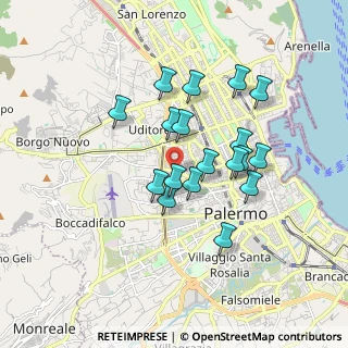 Mappa Via Ruggerone da Palermo, 90145 Palermo PA, Italia (1.65611)