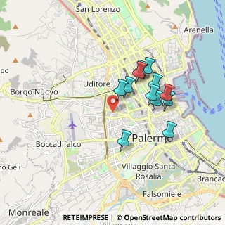 Mappa Via Ruggerone da Palermo, 90145 Palermo PA, Italia (1.695)