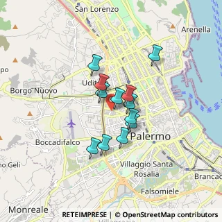 Mappa Via Ruggerone da Palermo, 90145 Palermo PA, Italia (1.30083)
