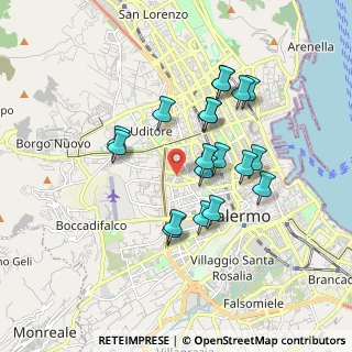 Mappa Via Ruggerone da Palermo, 90145 Palermo PA, Italia (1.74526)
