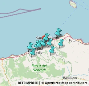 Mappa Località masseria, 98071 Capo d'Orlando ME, Italia (8.67167)