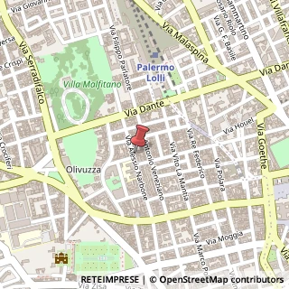 Mappa Via Alessio Narbone, 40, 90138 Palermo, Palermo (Sicilia)